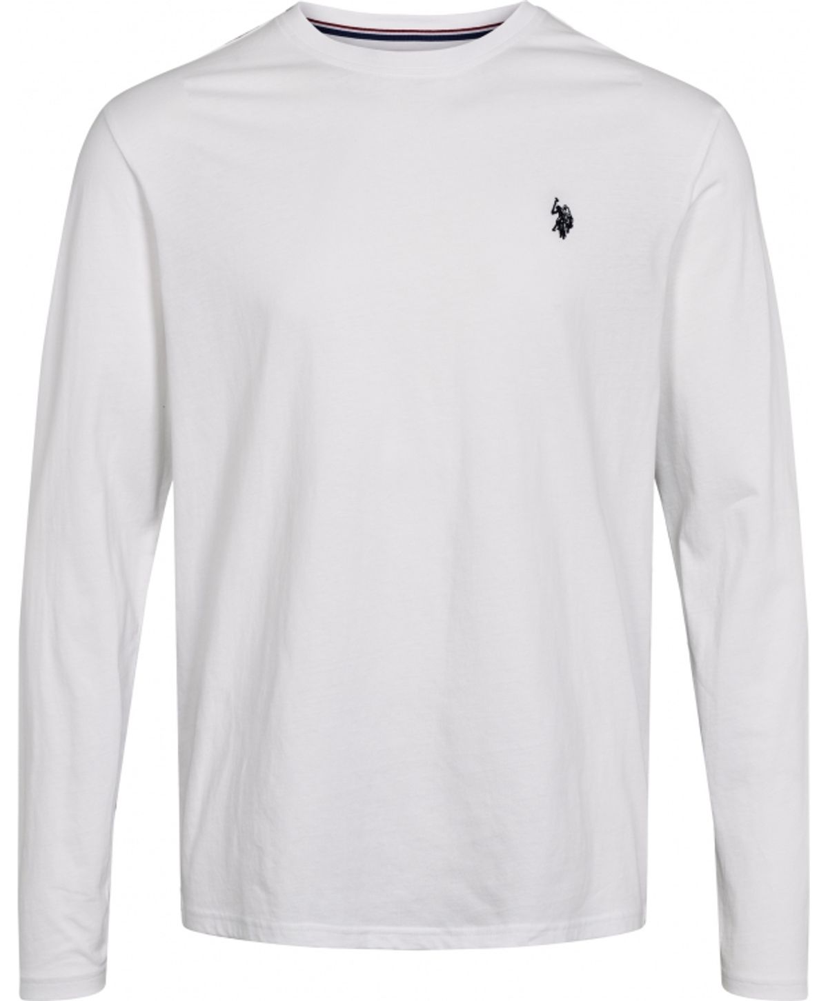 U.S POLO ASSN langærmet t-shirt i hvid til herre | Regular fit |