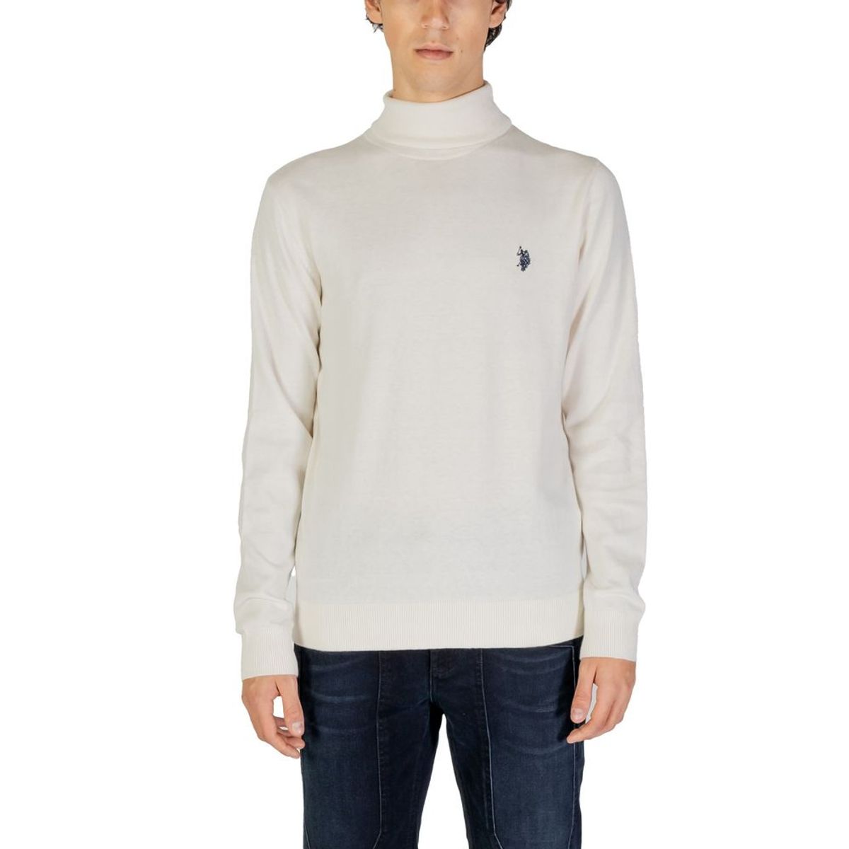 U.S. POLO ASSN. White Cotton Sweater