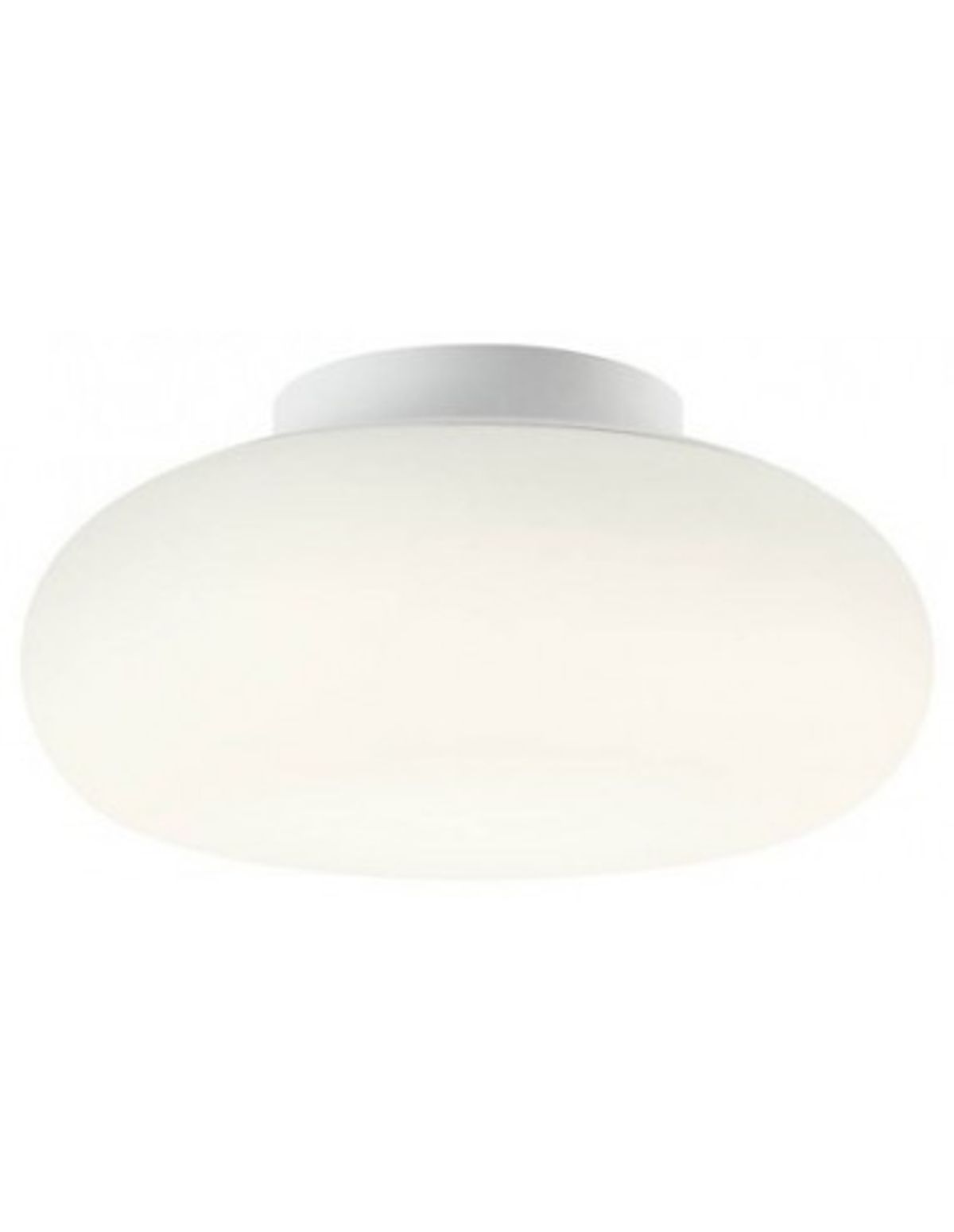 UBIS Plafond i aluminium og akryl Ø35 cm 1 x 25W SMD LED - Mat hvid