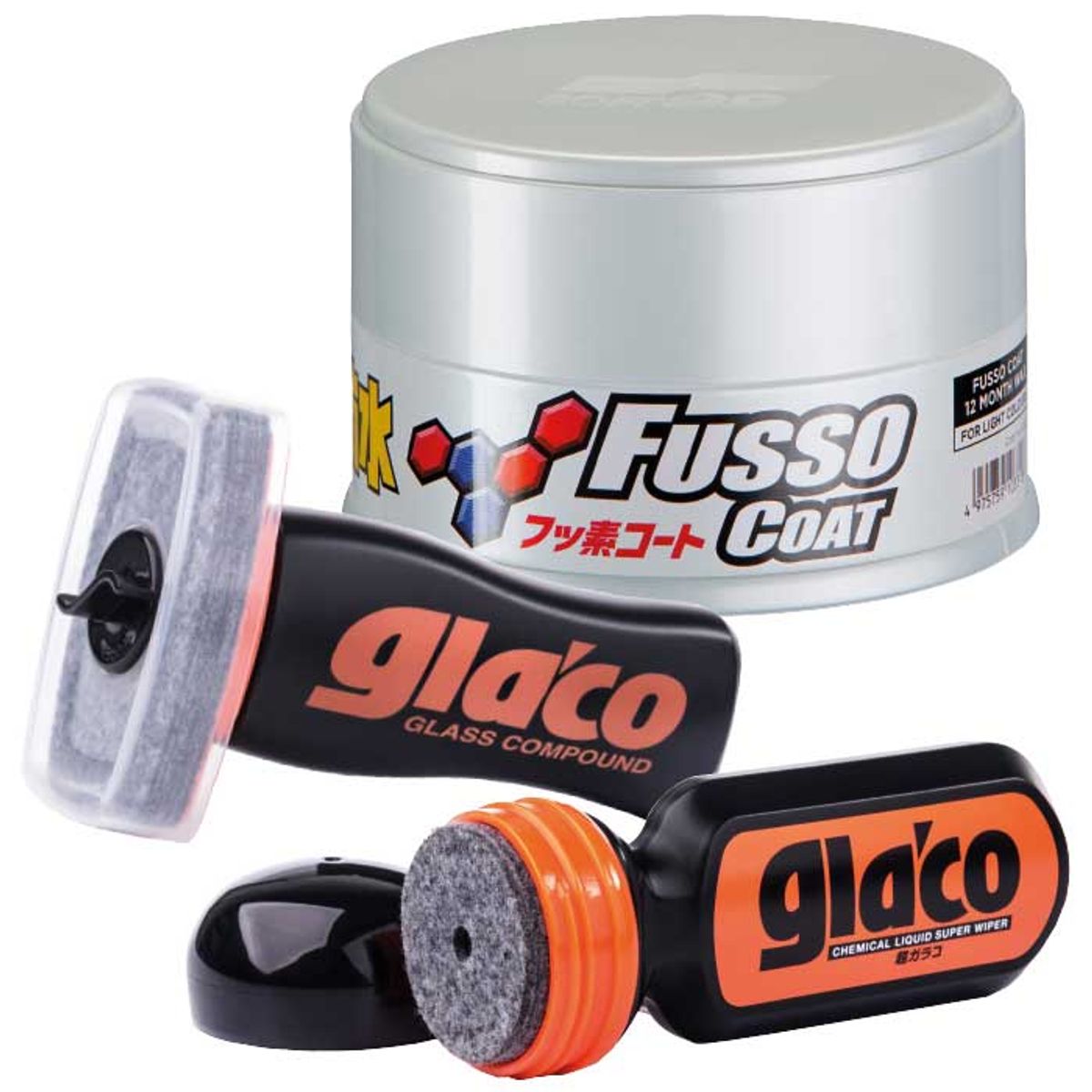 UDGÅET Soft99 ekslusivt Fusso og Glaco kit lys