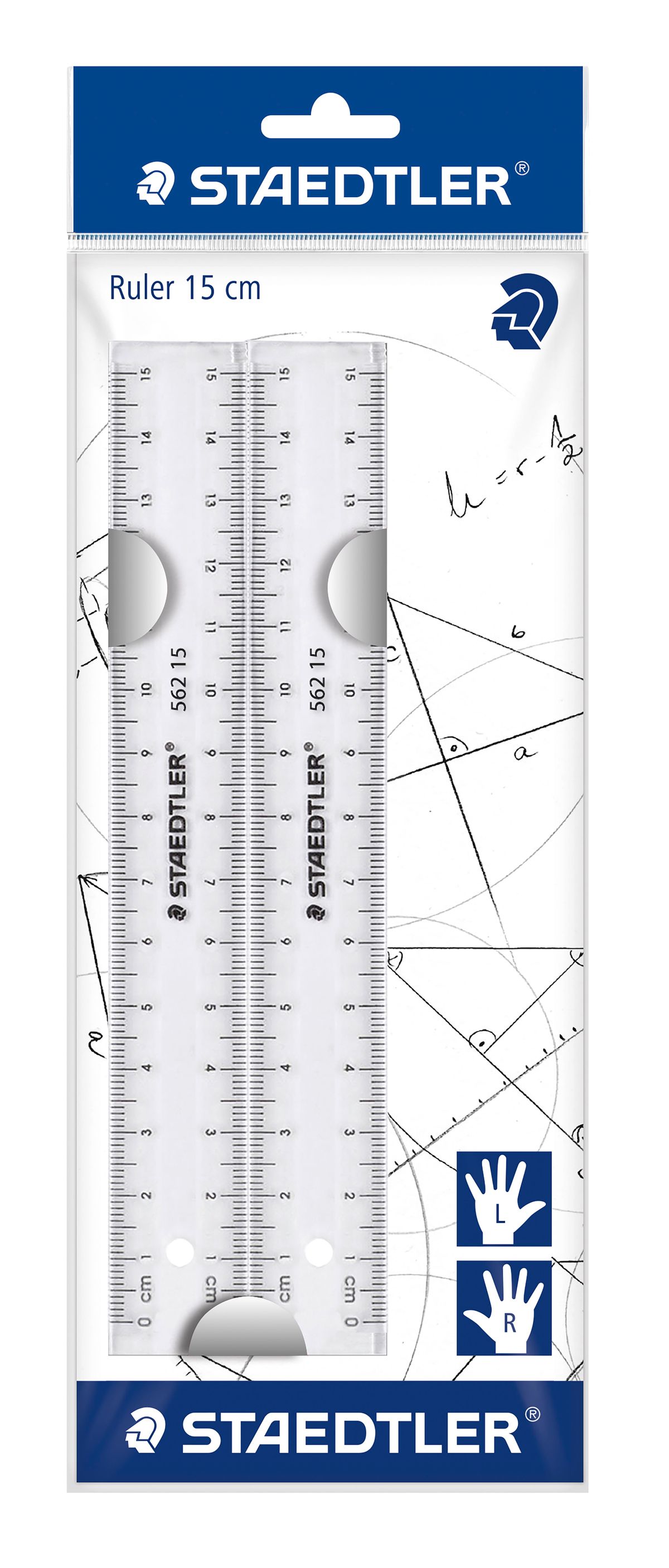 Udgår: Lineal transparent 15cm (2)