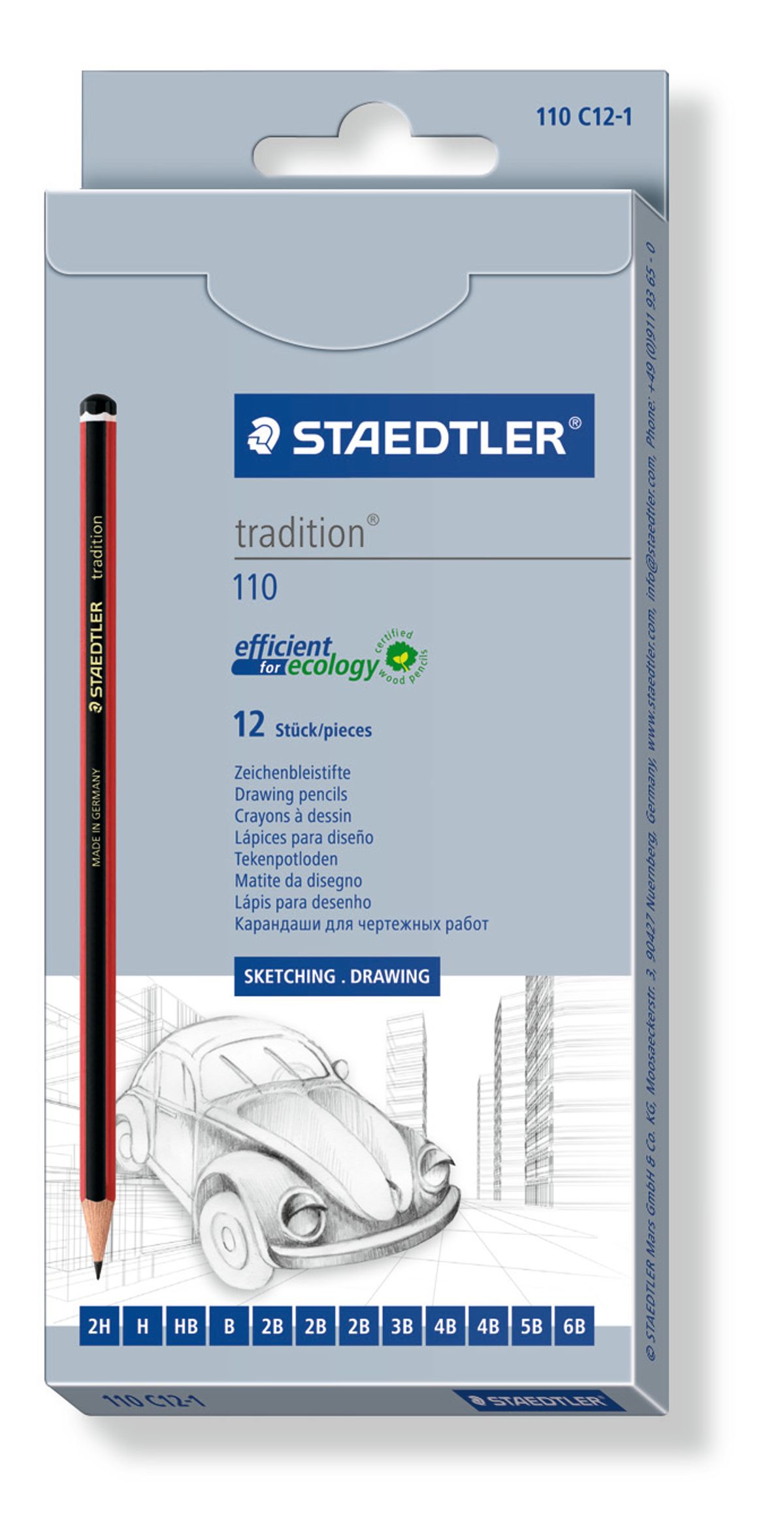 Udgår: Staedtler Blyant Tradition ass, 12 stk.