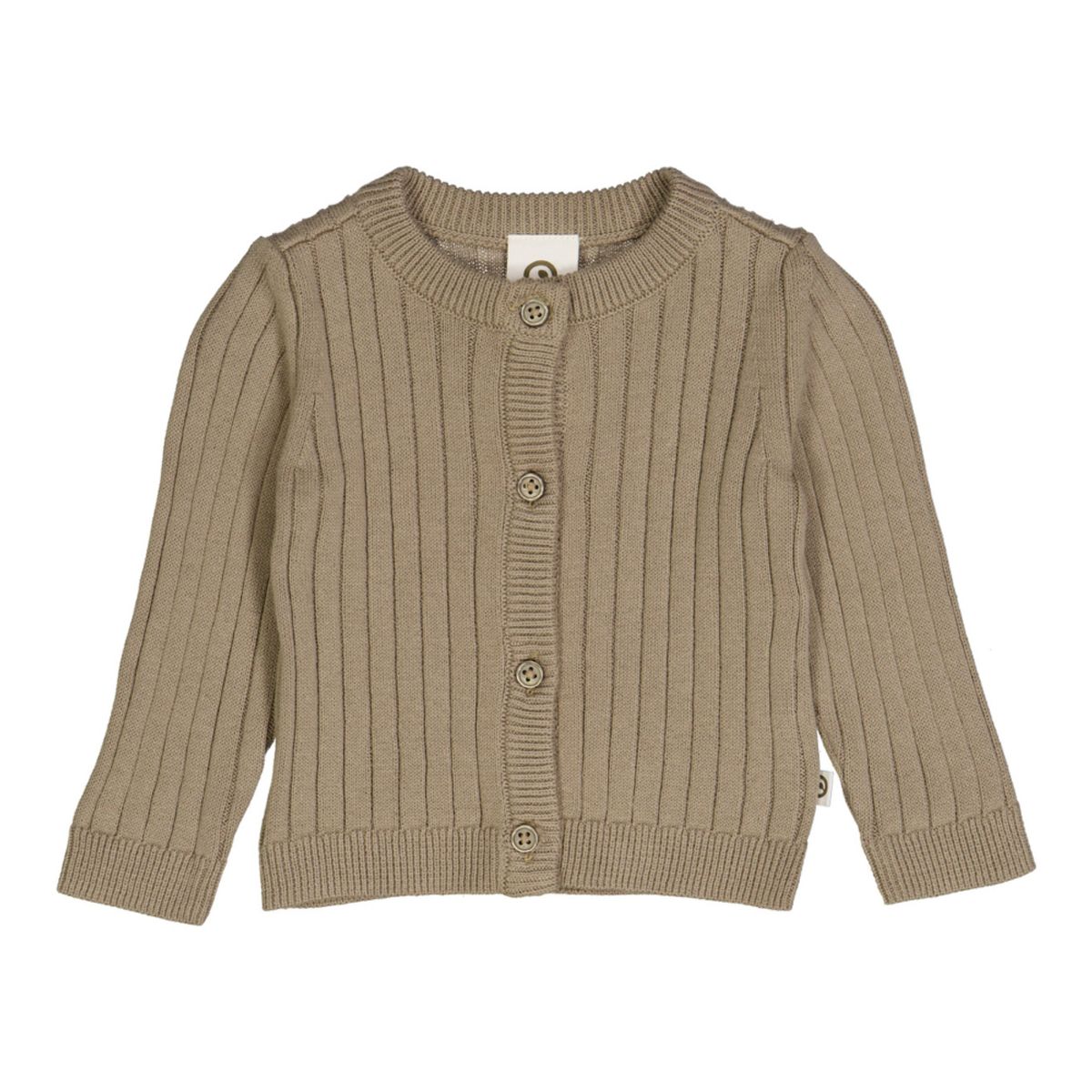 UDSALG - Müsli Strik Rib Cardigan - Müsli - Cardigan - GladeRollinger.dk