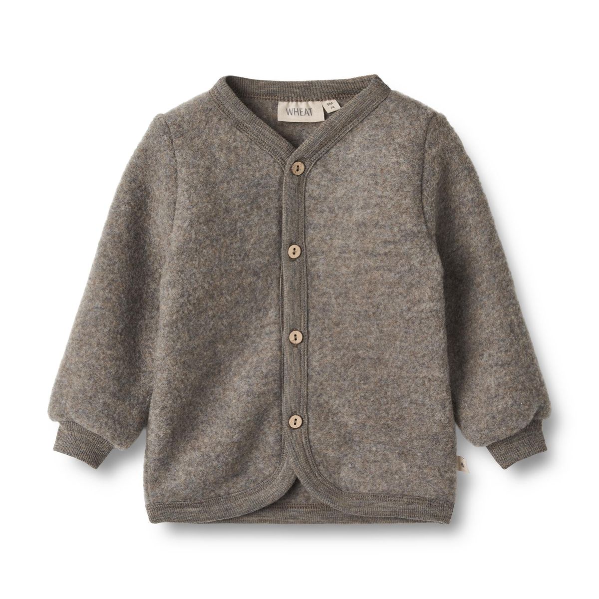 UDSALG - Wheat Cardigan Kari Uld Fleece - Wheat - Cardigans - GladeRollinger.dk