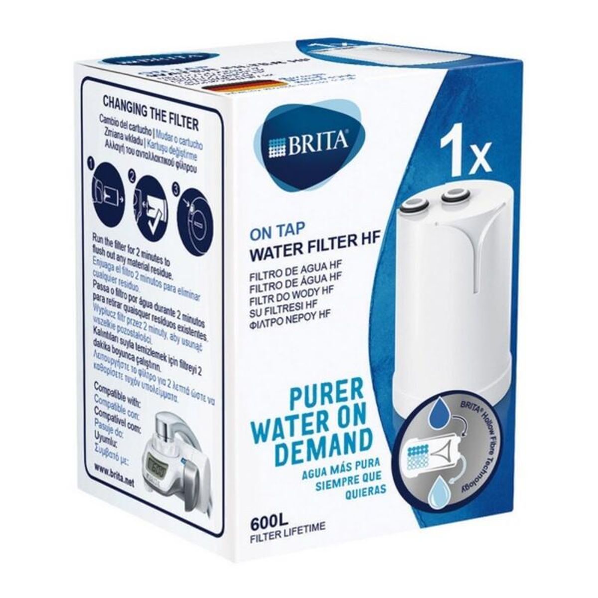 Udskifter Brita ON TAP V-2.0 600 L Hvid Polykarbonat 1 Dele