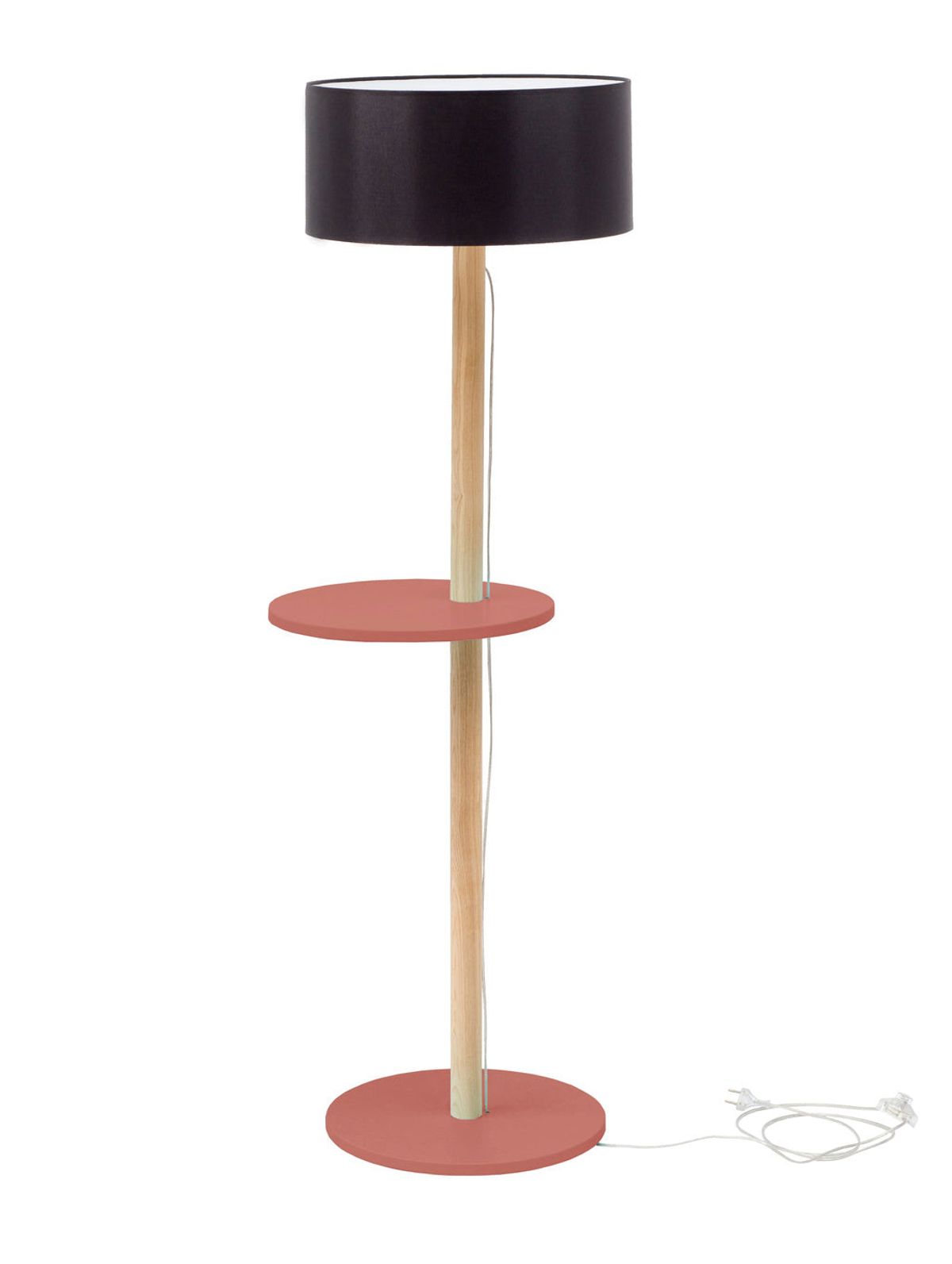 UFO Gulvlampe 45x150cm Antik pink / Sort Lampeskærm