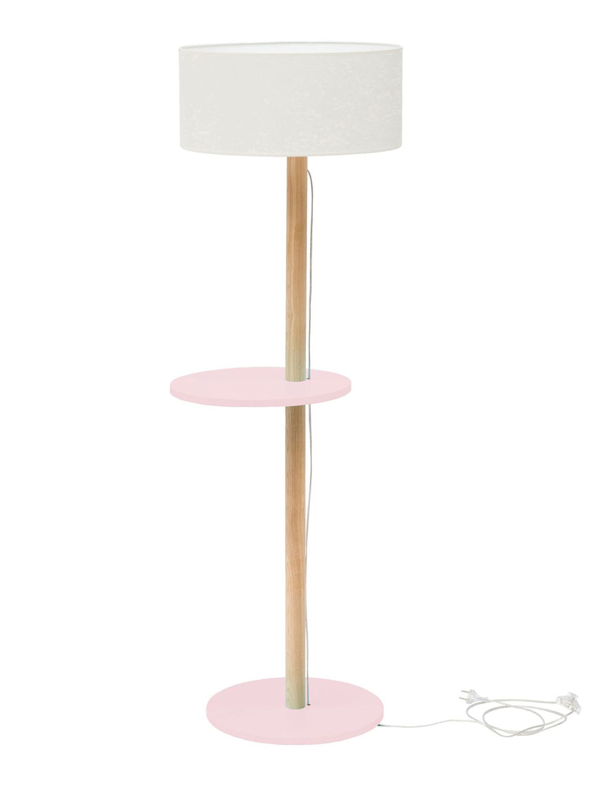 UFO Gulvlampe 45x150cm Pulver Pink / Hvid Lampeskærm