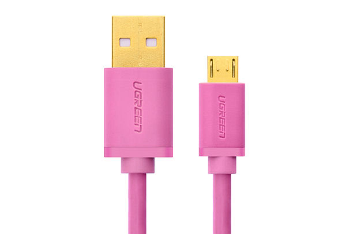 Ugreen deluxe computer cable USB type C M to USB 2.0 AM 3 meter lyserød