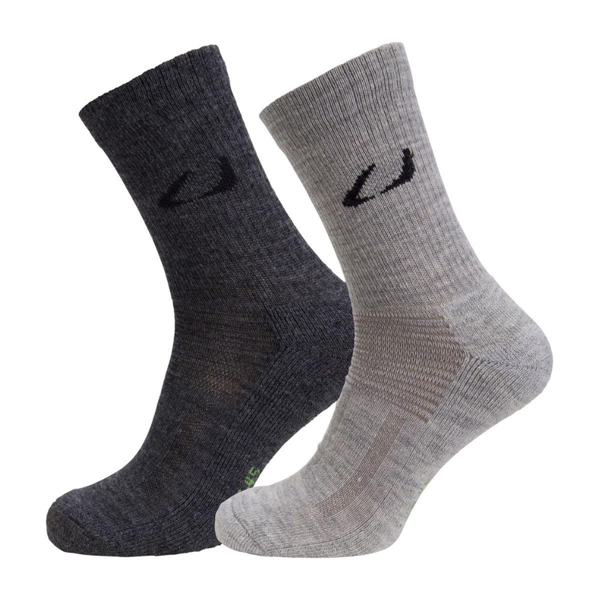 Uldsokker - Allround 2pk - Ulvang - 40-45 - Charcoal melange/Grey melange