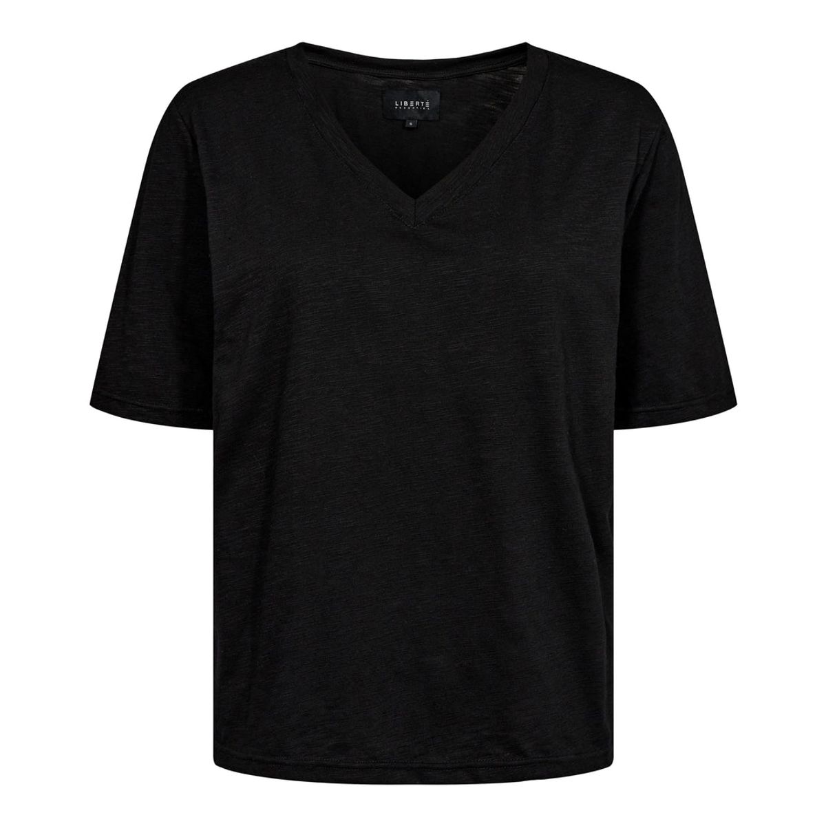 Ulla Ss Vneck Tshirt Black L