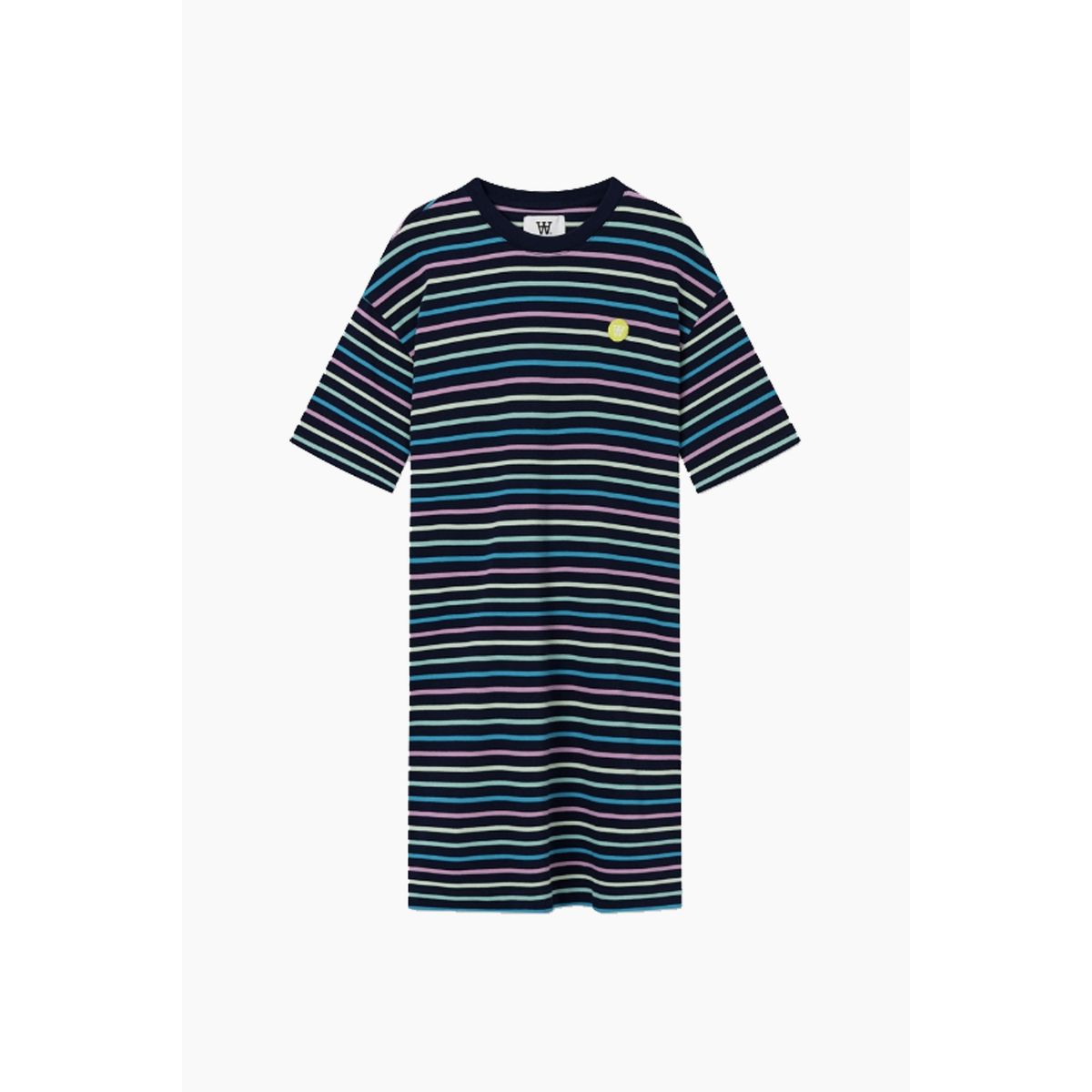 Ulla Stribe Dress - Navy Stripes - Wood Wood - Stribet XS