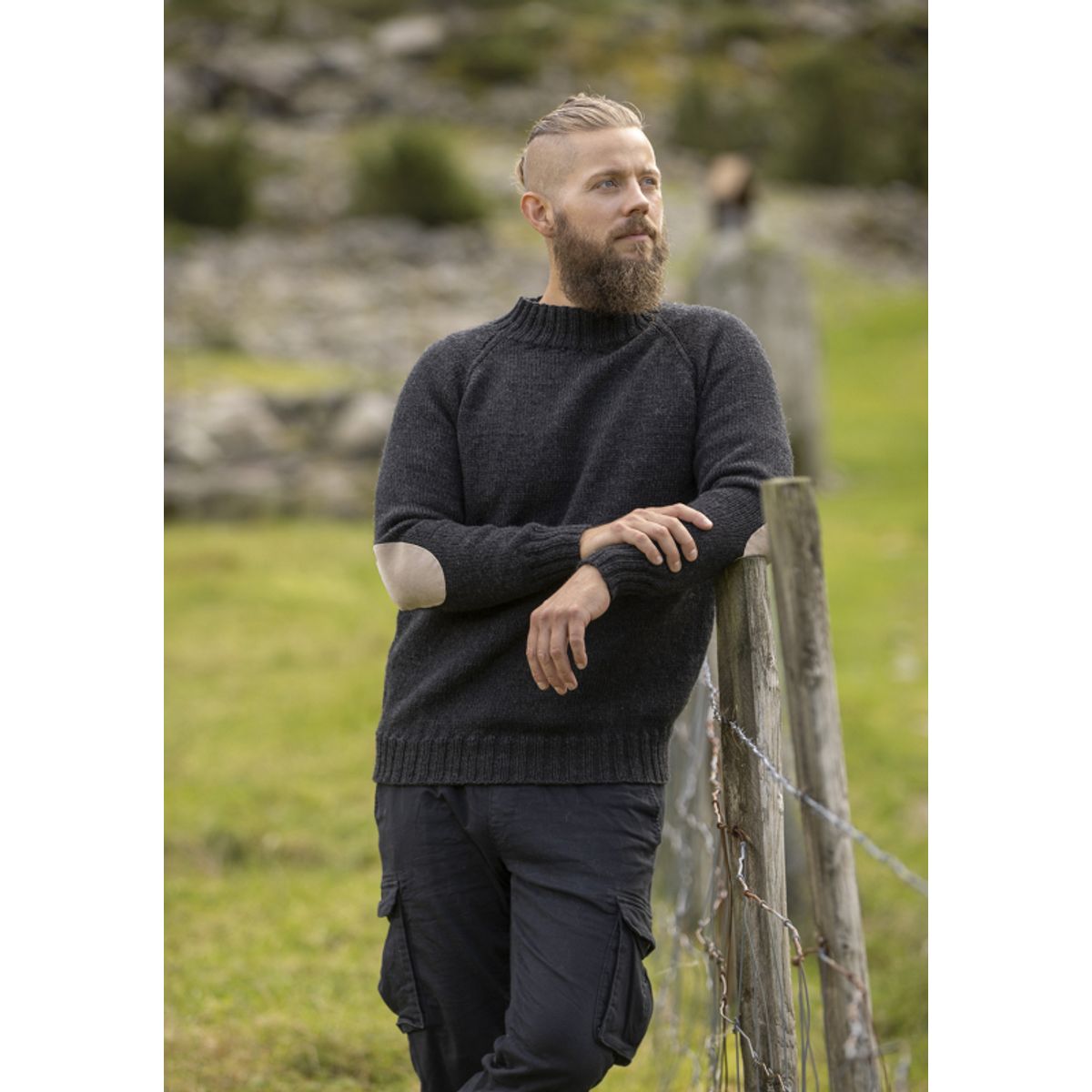 "Ullin" Genser - Viking Design 2336-14B Kit - XS-XXL - Viking Eco Highland Wool, fra Viking