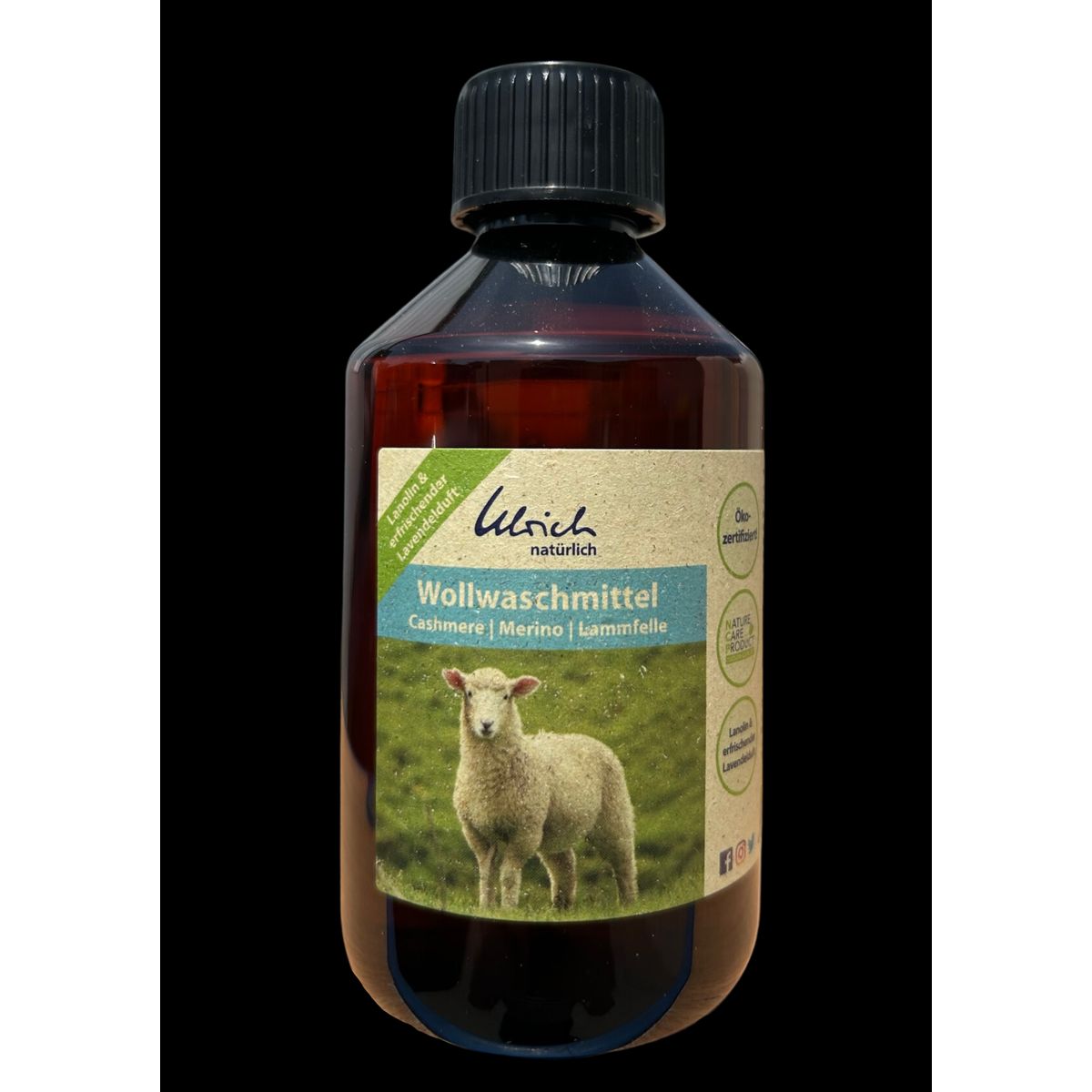 Ulrich Natürlich vaskemiddel til cashmere, merino og lammeskind med lavendel - 250 ml