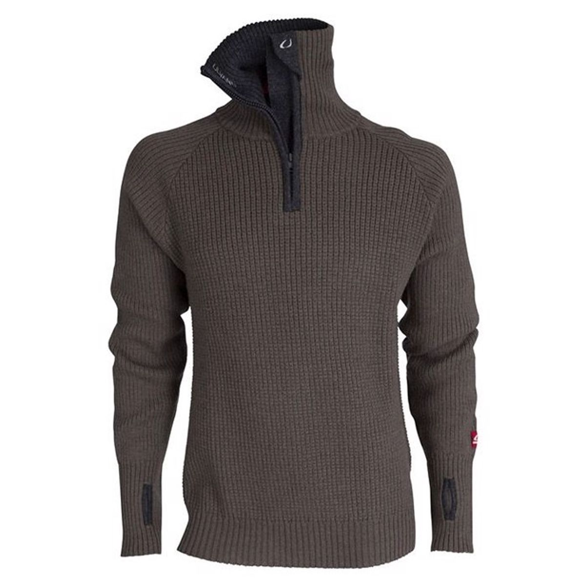 Ulvang Rav sweater w/zip uldtrøje-tea Grøn/Sort melange-3XL - Trøjer