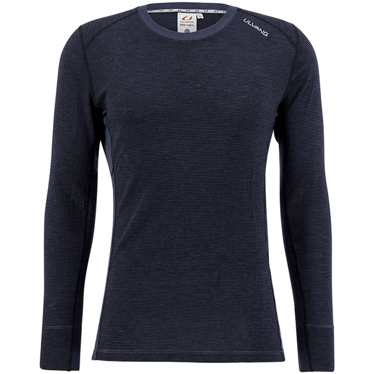 Ulvang Warm Rav 100% Round Neck Herre / Mænd, Sort/granite-2XL - Undertøj