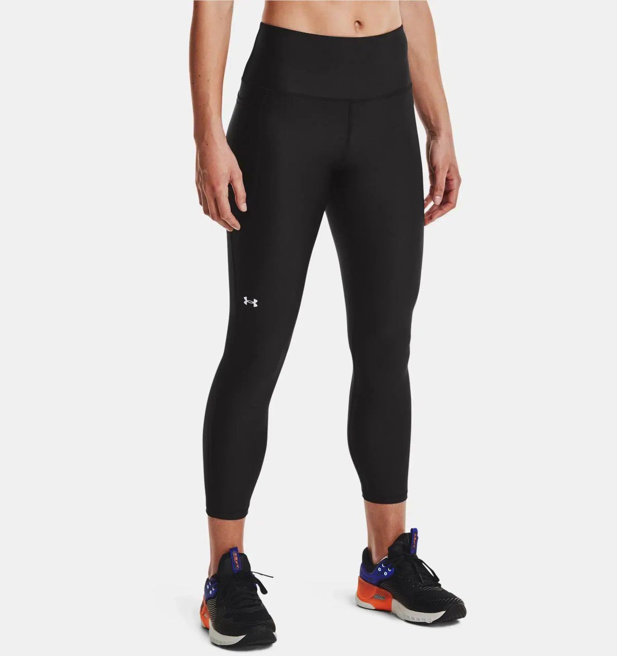 Under Armour - Kvinder HeatGear No-Slip Ankle Leggings - Sort L