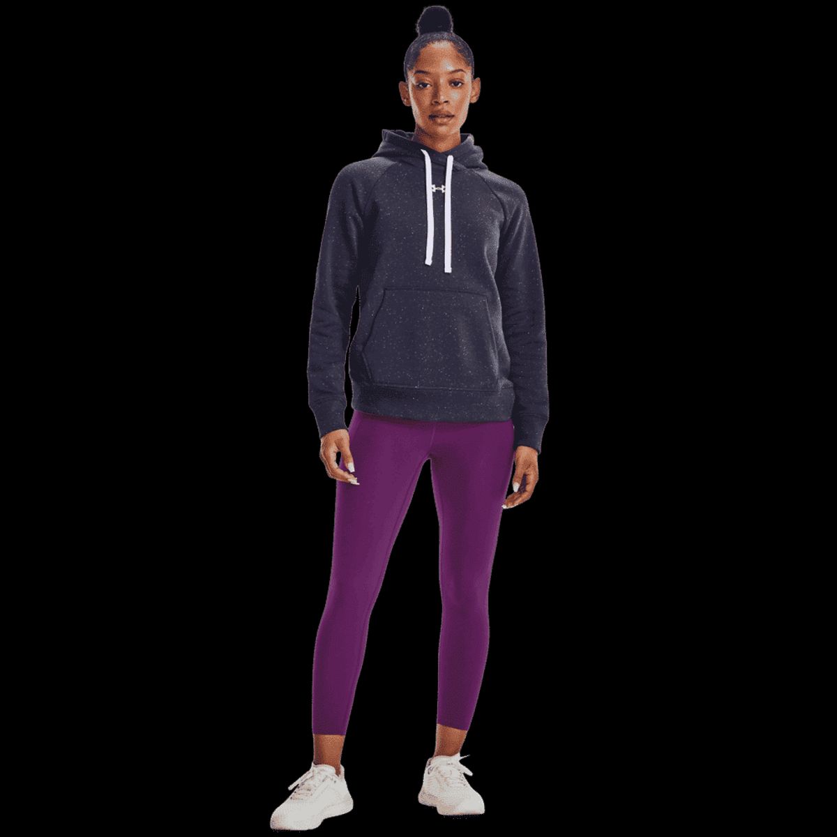 Under Armour Kvinder - Rival Fleece HB Hoodie - Tempered Steel L