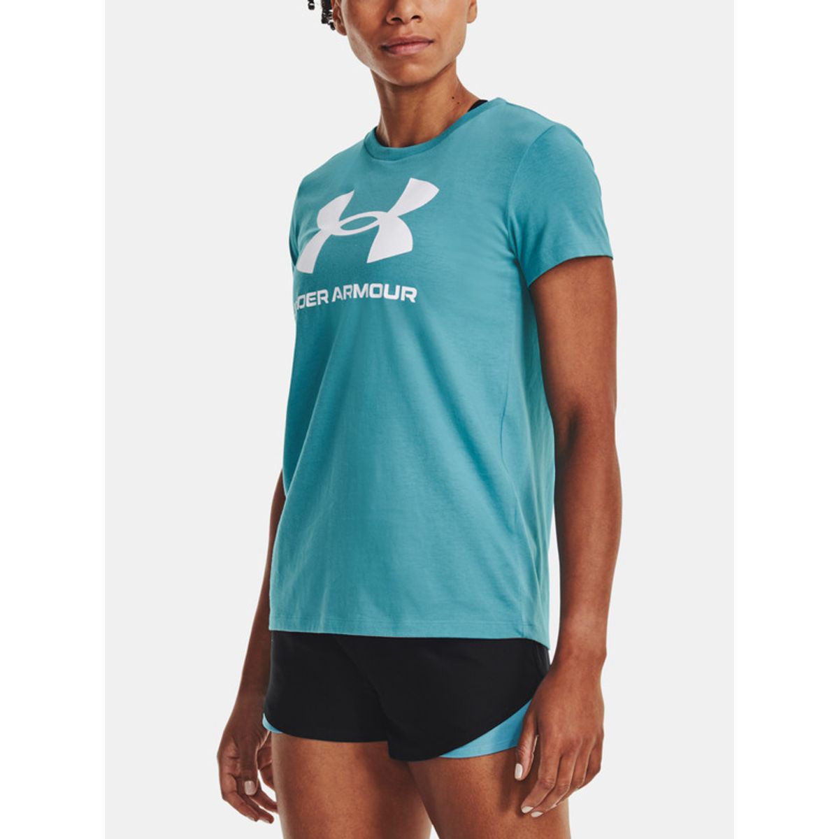 Under Armour Kvinder - Sportstyle Graphic Short Sleeve - Glacier Blue XXL