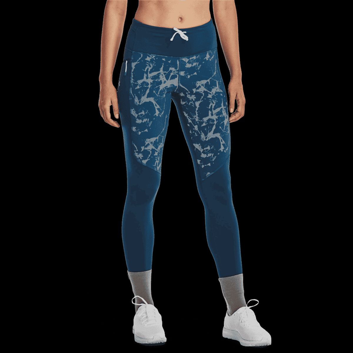 Under Armour Kvinders - OutRun The Cold Compression-Tights - Petrol Blue M