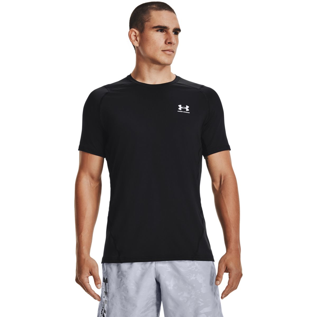 Under Armour Mænd - HeatGear Armour Fitted Shortsleeve - Black M