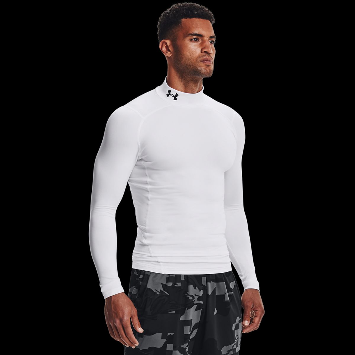 Under Armour Mænds - Coldgear Armour Compression Mock - White XL