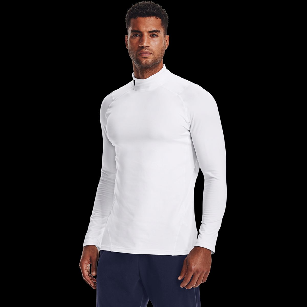 Under Armour Mænds - Coldgear Armour Fitted Mock - White M