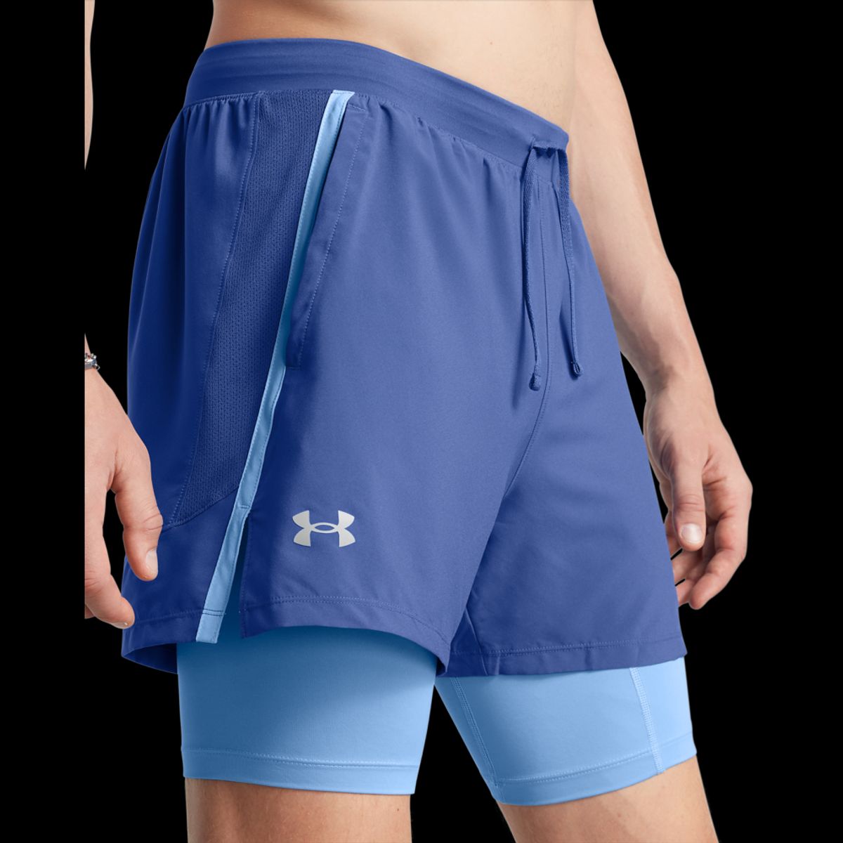 Under Armour Mænds - Launch 5" 2-in-1 Shorts - Tech Blue M