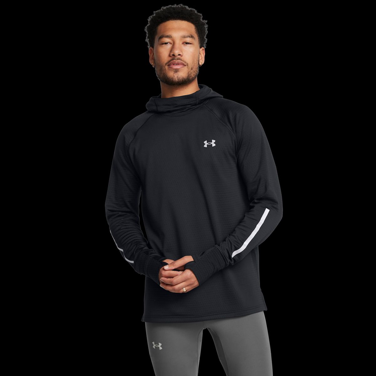 Under Armour Mænds - Launch Elite Cold Weather Balaclava Hoody - Black XXL