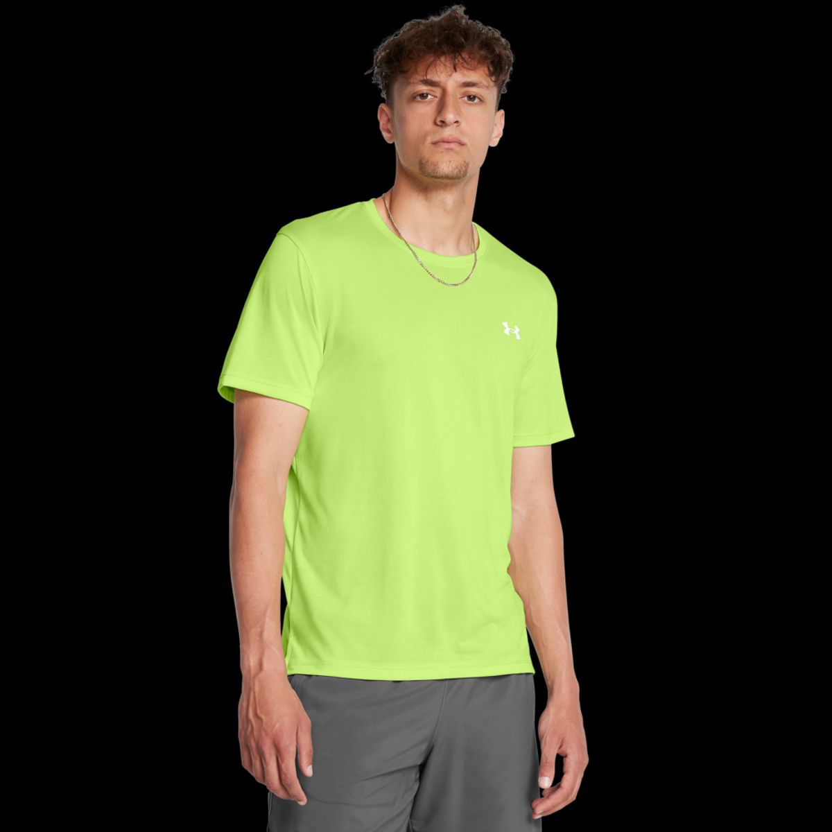 Under Armour Mænds - Launch Shortsleeve - Morph Green L