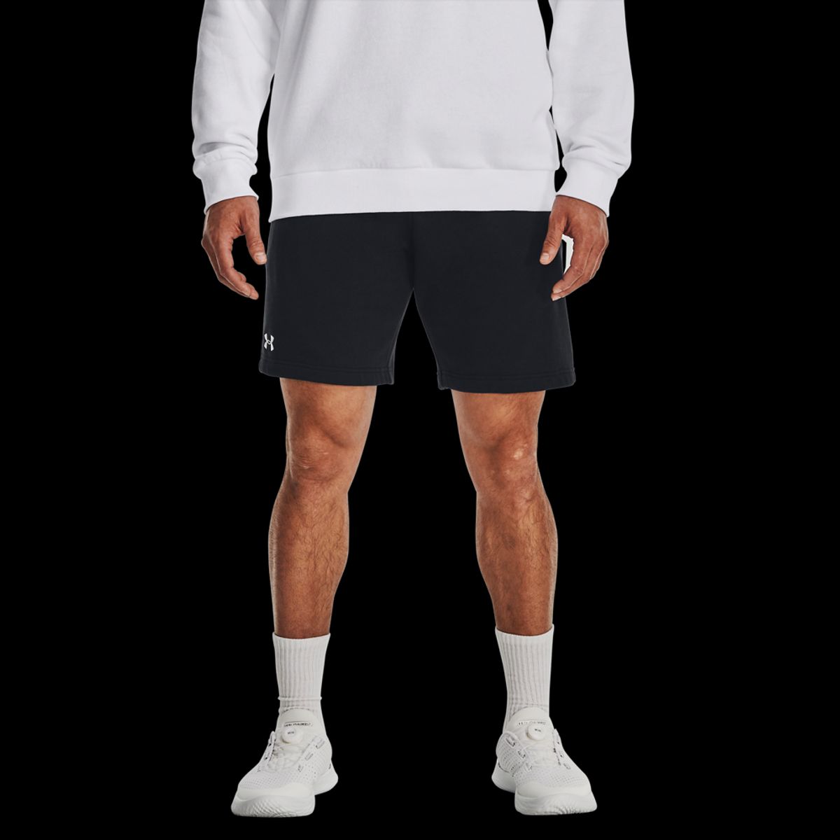 Under Armour Mænds - Rival Fleece Shorts - Black 3XL