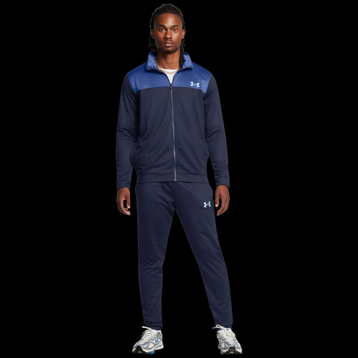 Under Armour Mænds - Rival Tracksuit - Midnight Navy / Tech Blue M