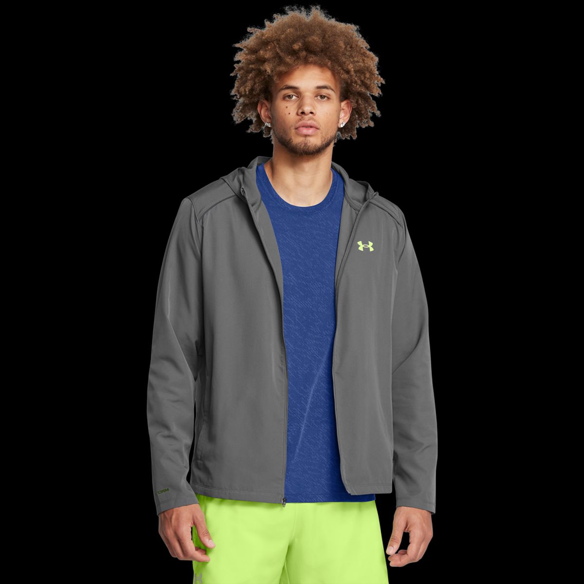 Under Armour Mænds - Storm Run Hooded Jacket - Castlerock L