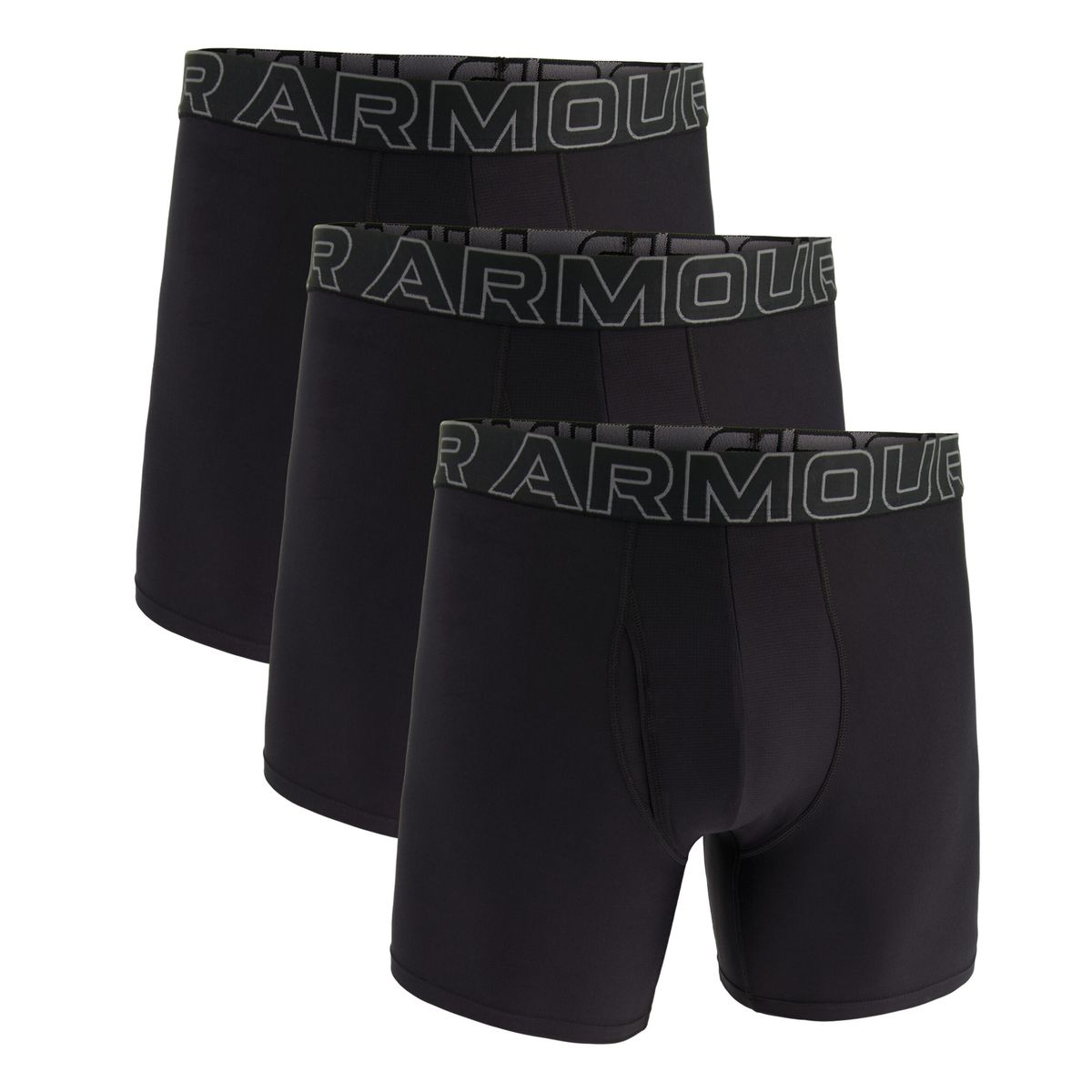 Under Armour Mænds - Tech 6" Boxer Shorts 3-Pack - Black XXL