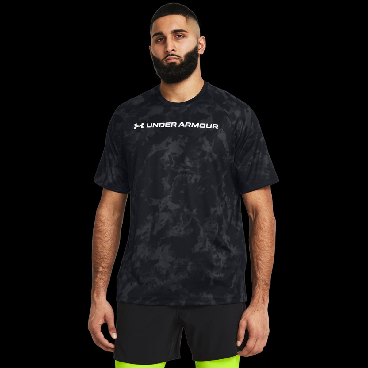 Under Armour Mænds - Tech ABC Camo SS - Black M