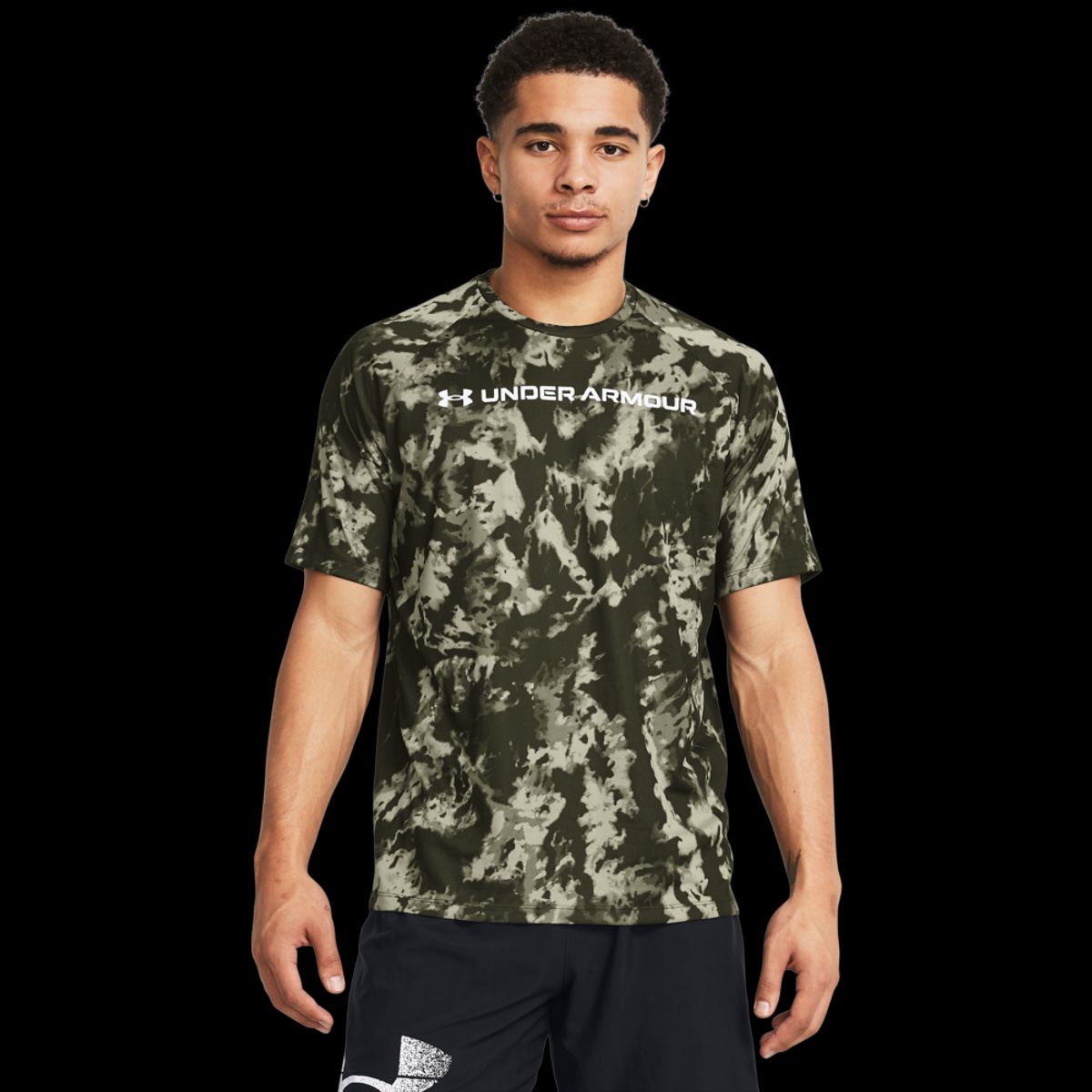 Under Armour Mænds - Tech ABC Camo SS - Marine Green XL