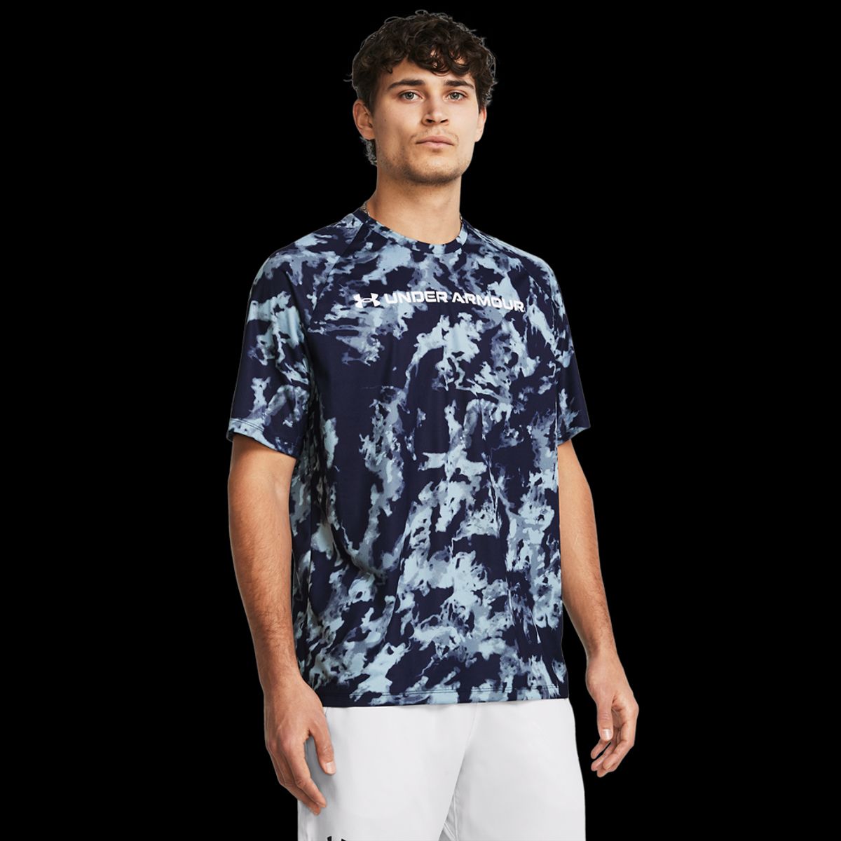 Under Armour Mænds - Tech ABC Camo SS - Midnight Navy M