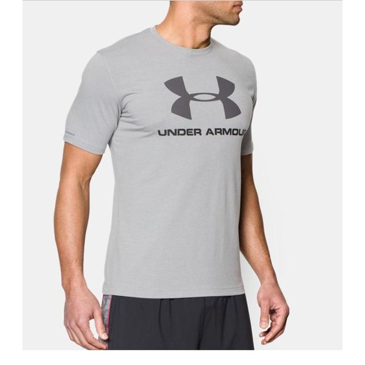 Under Armour UA Sportstyle Logo Tee, Grå - XL