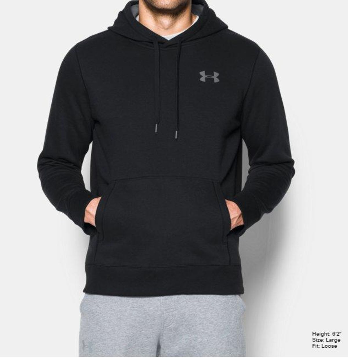 Under Armour UA Storm Rival Fleece Hoodie, sort - L