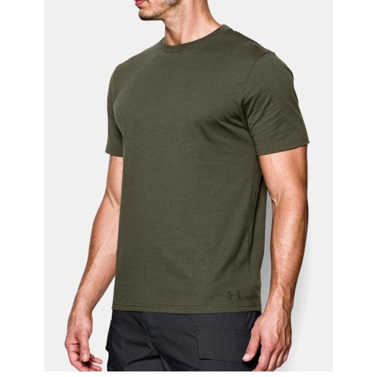 Under Armour UA Tactical HeatGear Charged Cotton Tee, OD - Onesize