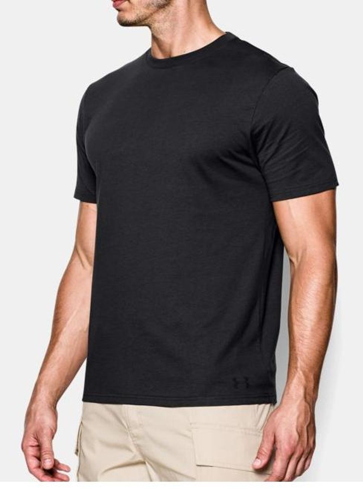 Under Armour UA Tactical HeatGear Charged Cotton Tee, sort - M/L