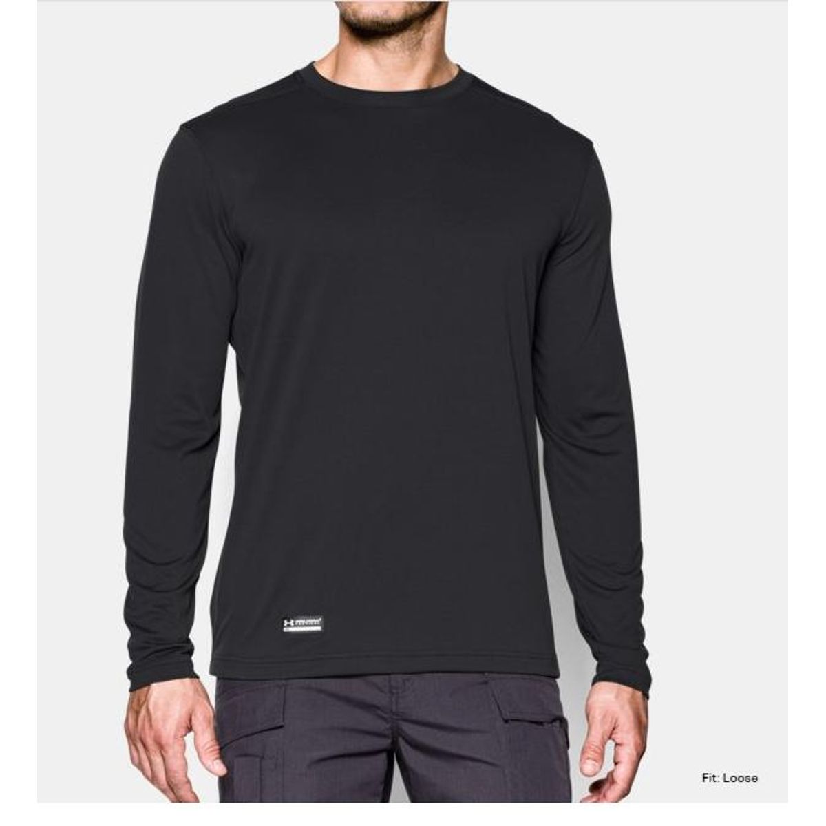 Under Armour UA Tactical HeatGear Tech Long Sleeve Tee, Sort - L