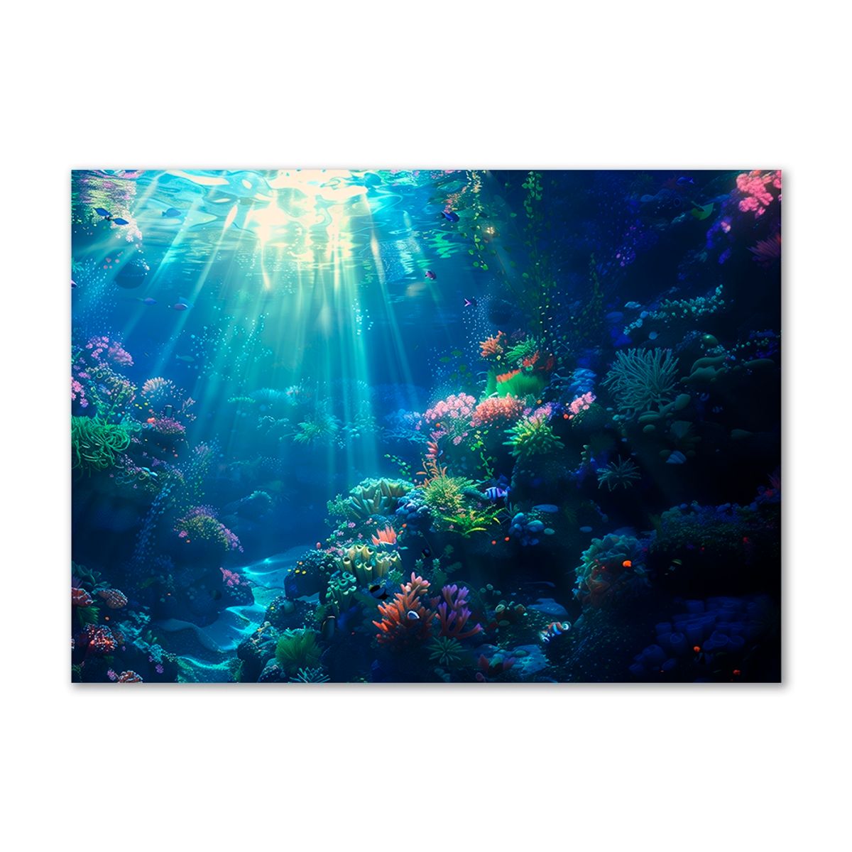 Underwater serenity - 100x140 cm. - Ingen