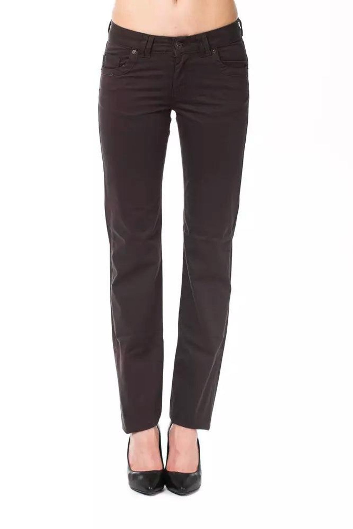 Ungaro Fever Elegant Brown Regular Fit Designer Pants