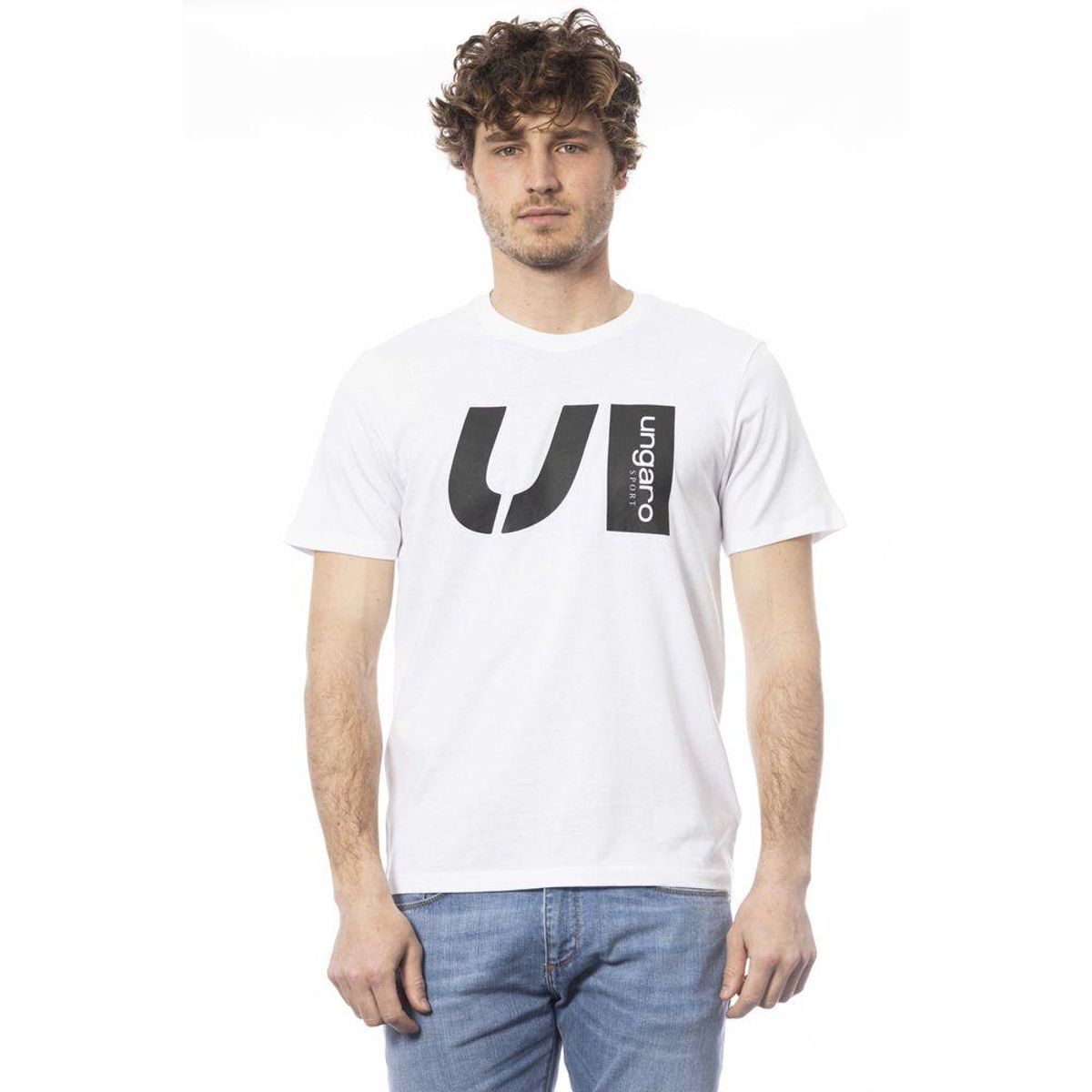 Ungaro Hvid Bomuld T-Shirt