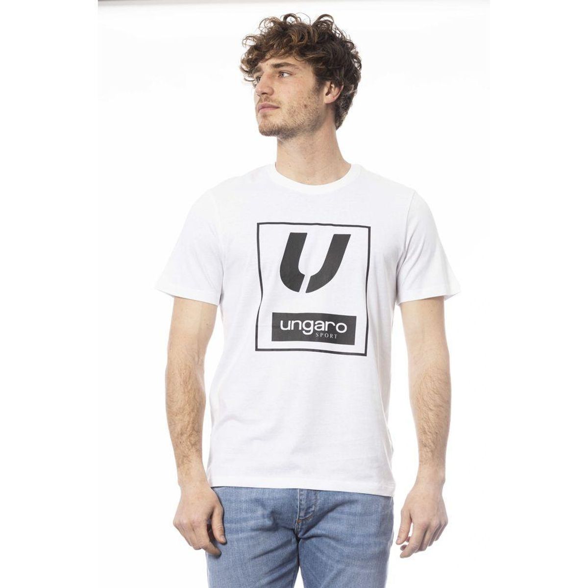 Ungaro Hvid Bomuld T-Shirt