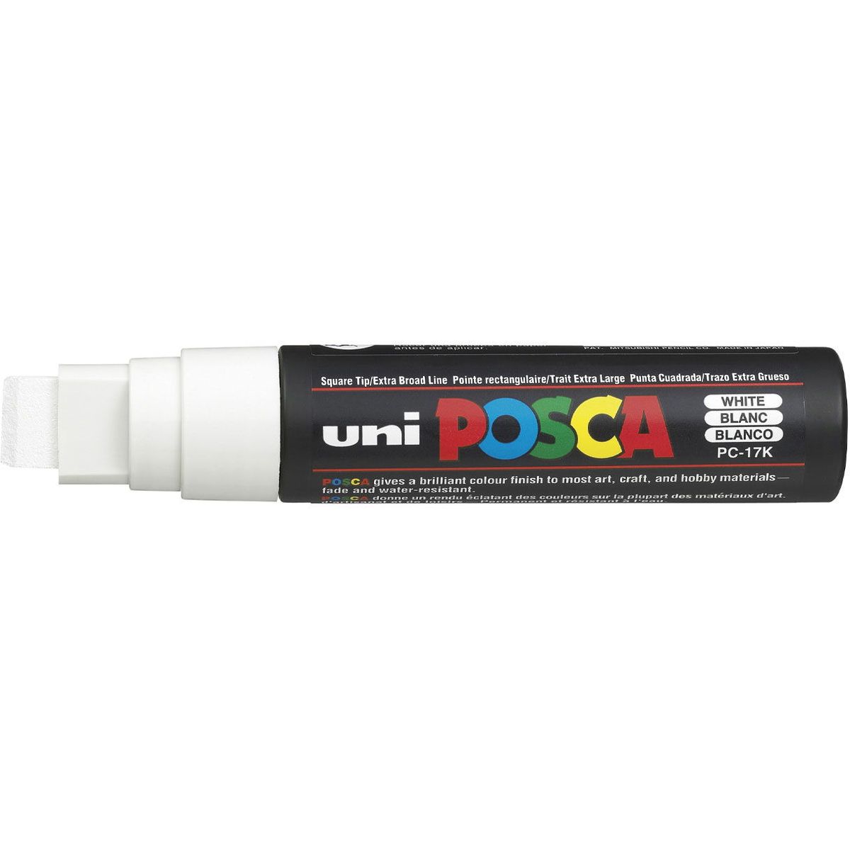 Uni Posca 17K paintmarker 15mm hvid