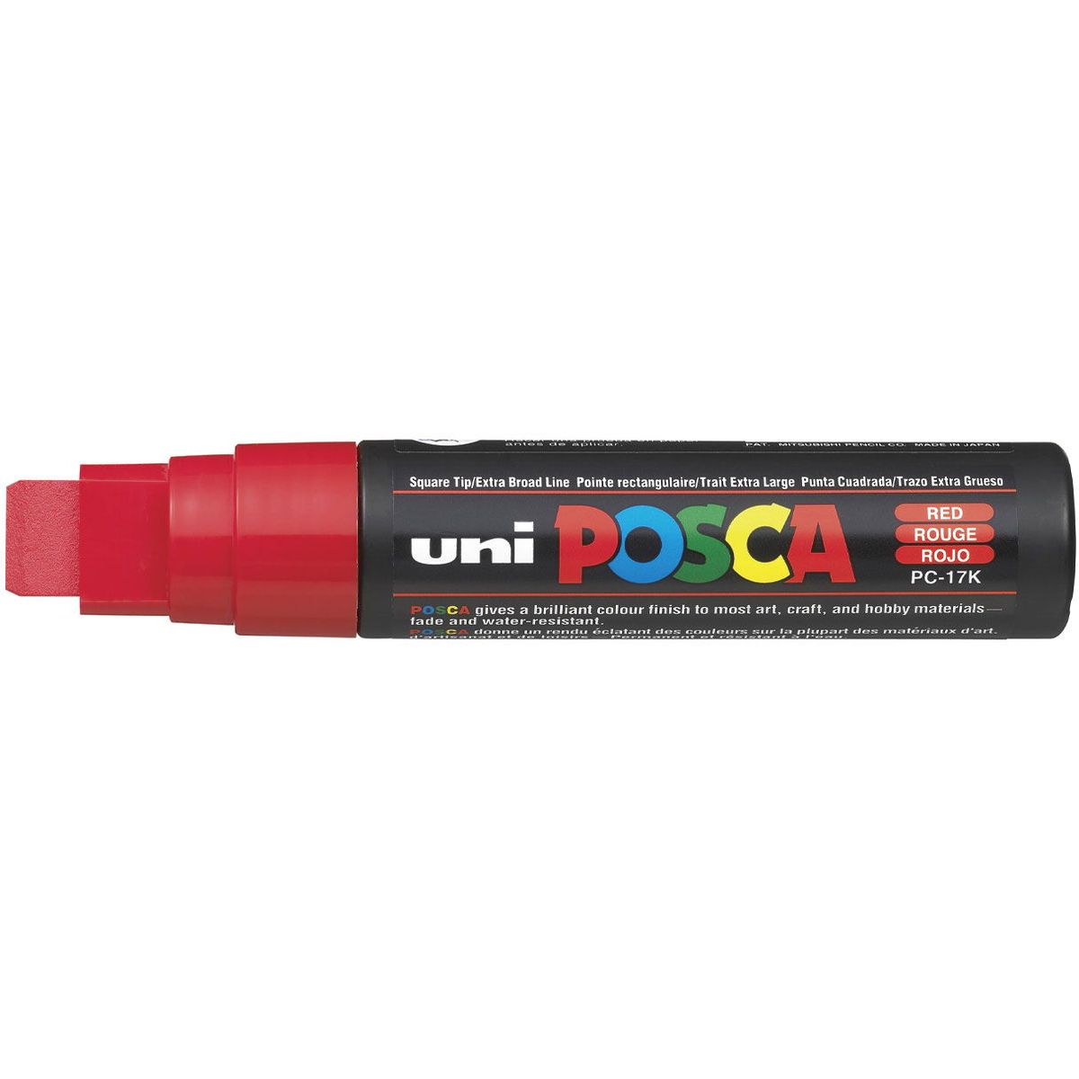 Uni Posca 17K paintmarker 15mm rød