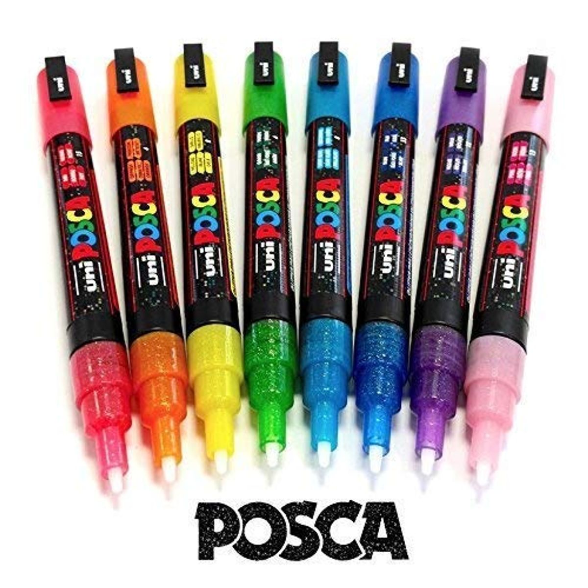 Uni Posca / PC-3ML / 0,9-1,3 mm. / Fine Glitter Violet