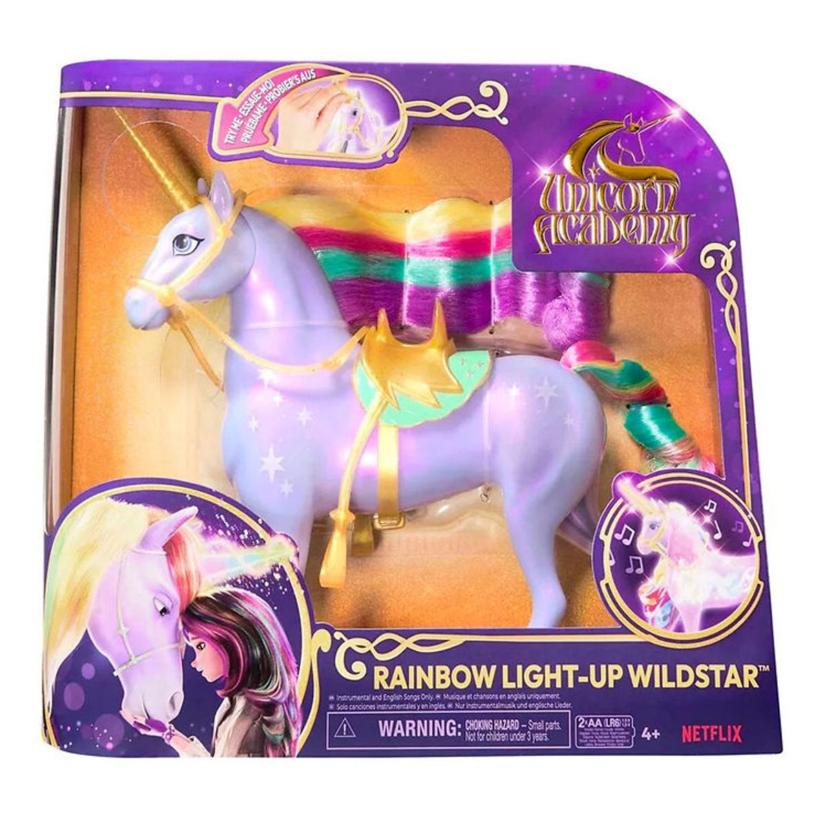 Unicorn Academy Enhjørning m. Lyd/Lys - 28 cm - Wildstar