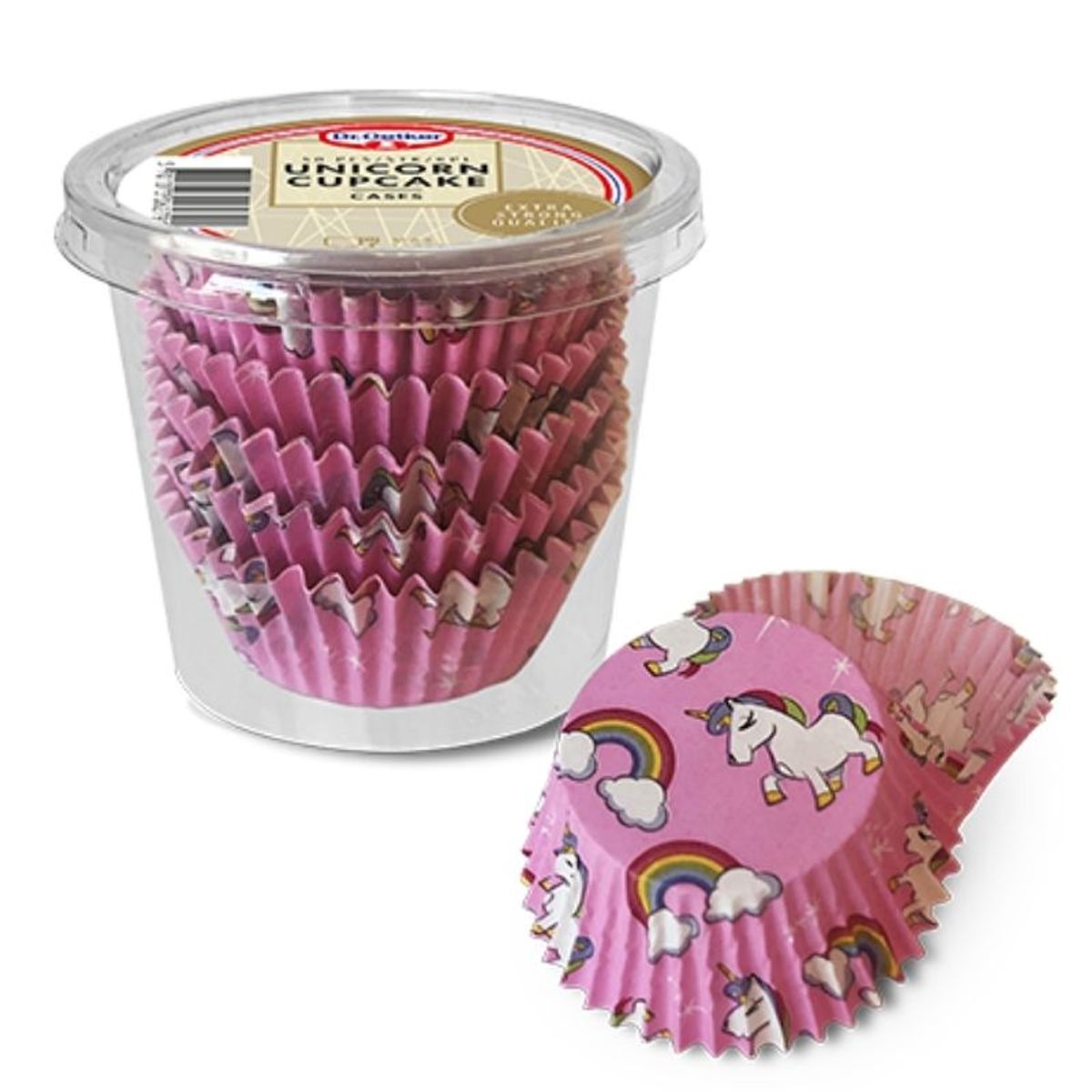 Unicorn Cupcakeforme 50 stk - Dr. Oetker